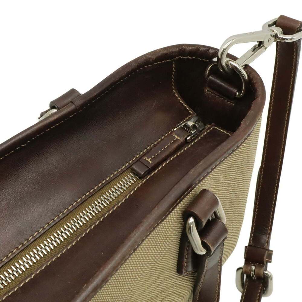 PRADA Brown Leather Shoulder Bag - Picture 6 of 10